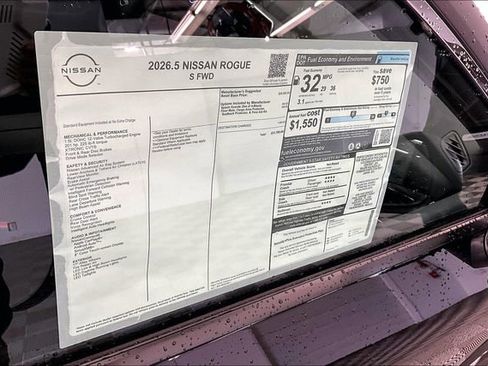 New 2026 Nissan Rogue S FWD image 33