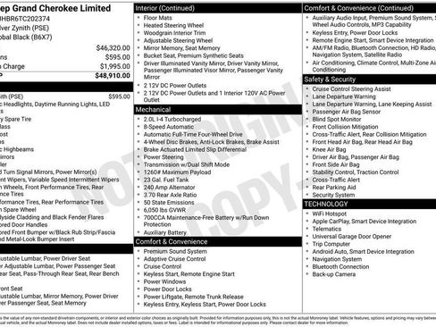 New 2026 Jeep Grand Cherokee Limited AWD/4WD image 28