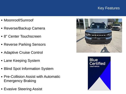 Certified 2024 Ford Bronco Sport Outer Banks w/ Tech Package AWD/4WD image 34