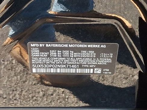 Certified 2022 BMW X3 xDrive30i w/ Premium Package 2 image 28