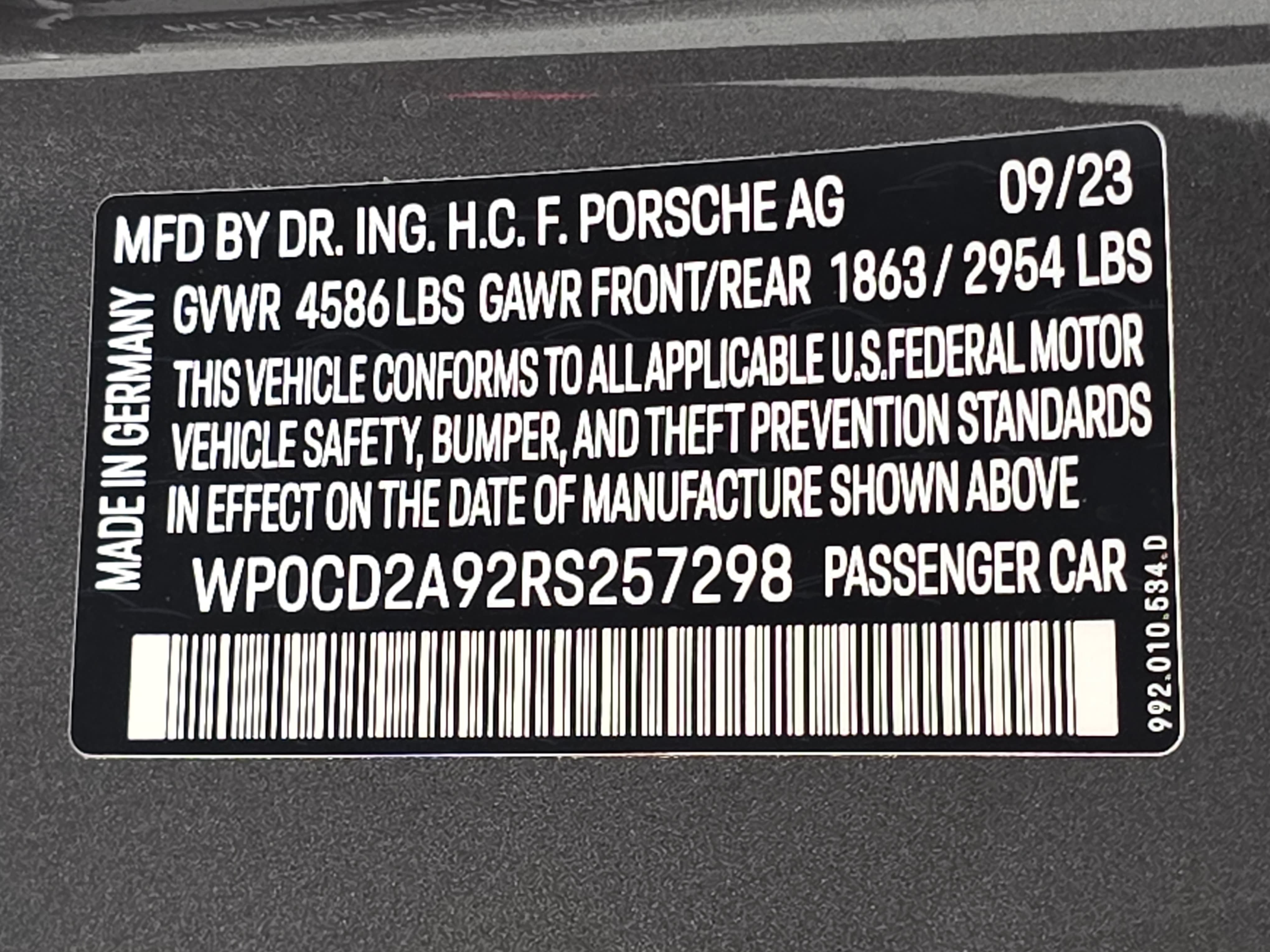 Certified 2024 Porsche 911 Turbo S AWD/4WD image 36