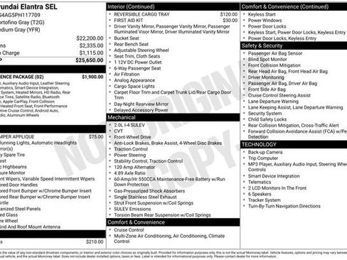 Used 2023 Hyundai Elantra SEL w/ Convenience Package FWD image 10
