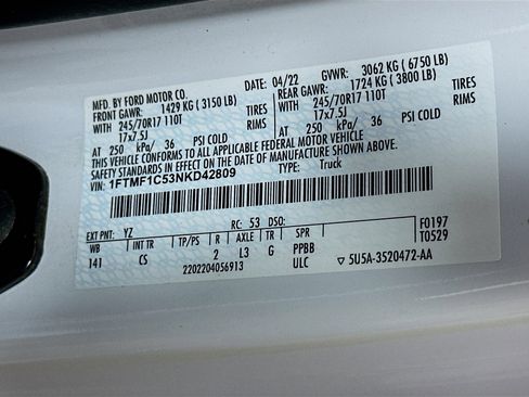 Used 2022 Ford F150 XL w/ Equipment Group 101A High image 12