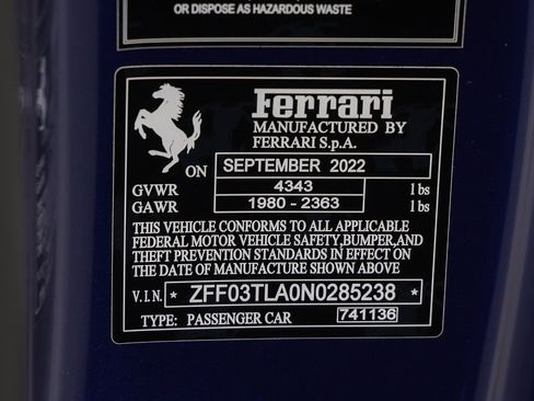 Certified 2022 Ferrari 812 Competizione image 21