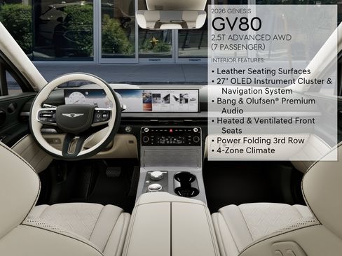 New 2026 Genesis GV80 2.5T Advanced AWD/4WD image 17
