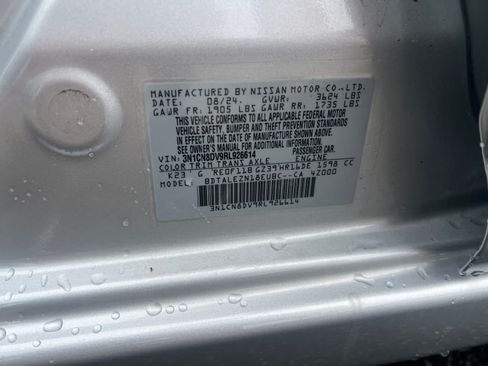 Certified 2024 Nissan Versa S w/ S Plus Package FWD image 36