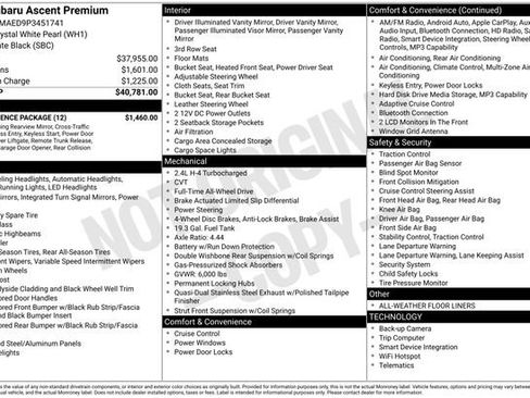 Used 2023 Subaru Ascent Premium w/ Convenience Package image 24