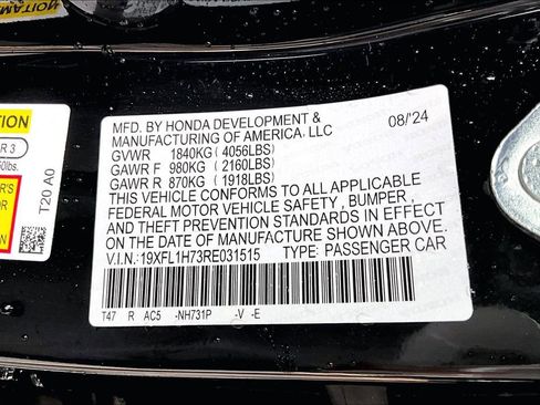 Certified 2024 Honda Civic EX-L image 14