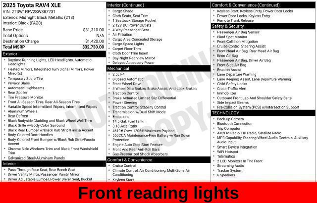 Used 2025 Toyota RAV4 XLE FWD image 62