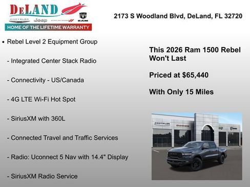 New 2026 RAM 1500 Rebel w/ Rebel Level 2 Equipment Group image 34