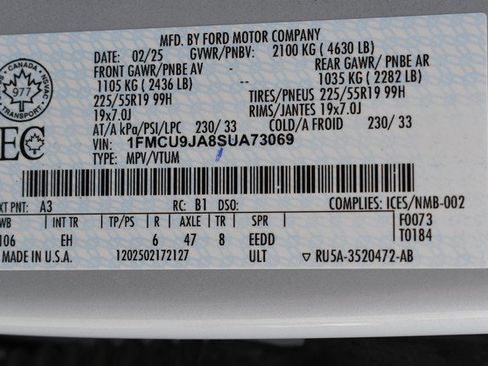 Used 2025 Ford Escape Platinum AWD/4WD image 33
