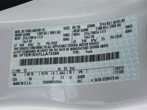 Used 2020 Ford Ranger XL w/ Equipment Group 101A Mid image 37