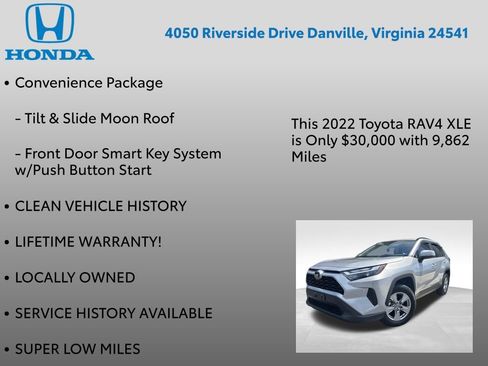 Used 2022 Toyota RAV4 XLE w/ Convenience Package FWD image 7