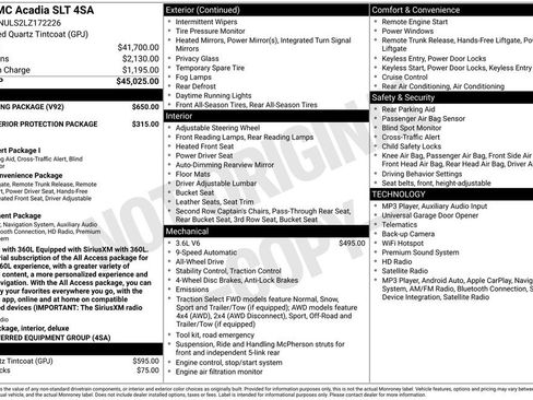Certified 2020 GMC Acadia SLT w/ Trailering Package AWD/4WD image 32