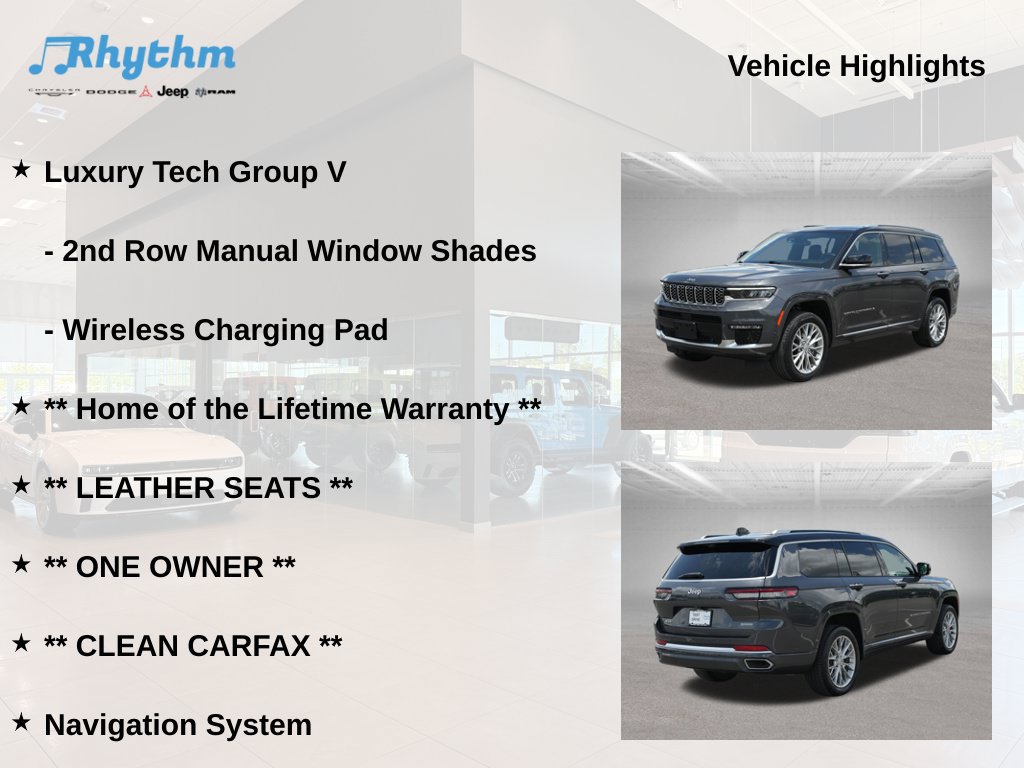 Used 2023 Jeep Grand Cherokee L Summit w/ Advanced Protech Group IV AWD/4WD image 11