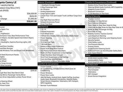 Used 2023 Toyota Camry LE image 13