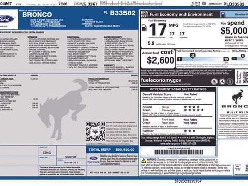Used 2023 Ford Bronco Wildtrak AWD/4WD image 3