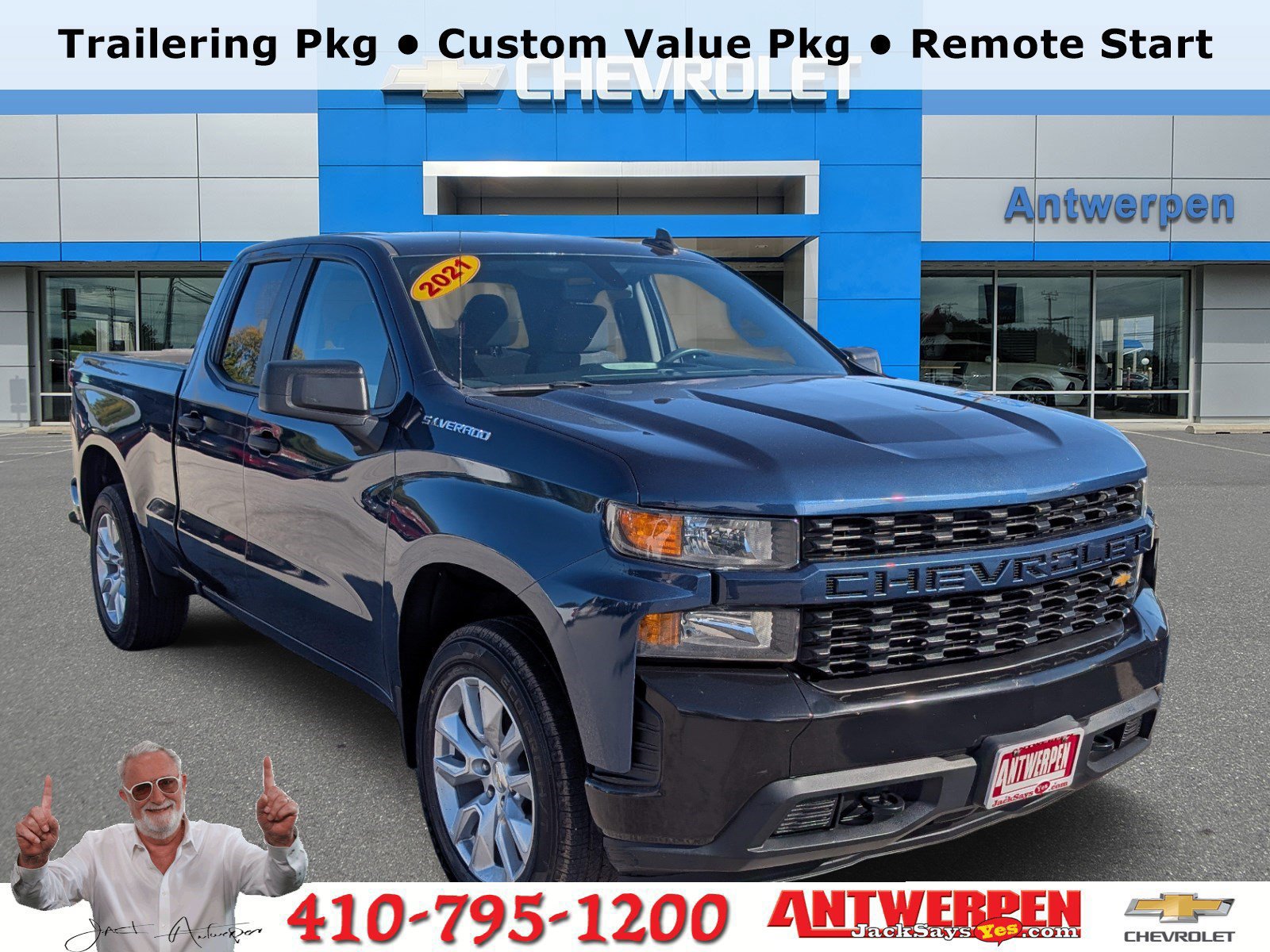 Used 2021 Chevrolet Silverado 1500 Custom AWD/4WD image 1