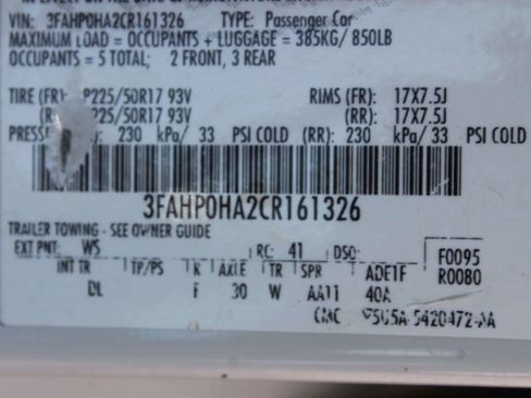 Used 2012 Ford Fusion SE FWD image 10