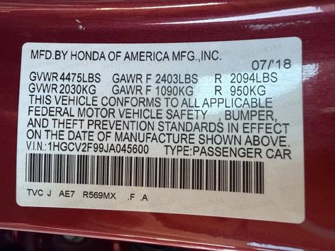 Used 2018 Honda Accord Touring image 23