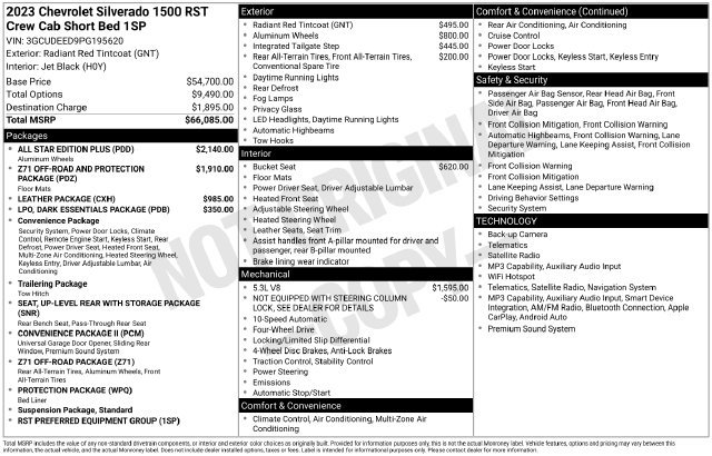 Used 2023 Chevrolet Silverado 1500 RST w/ All Star Edition Plus AWD/4WD image 20