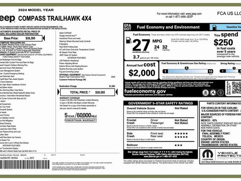 Certified 2024 Jeep Compass Trailhawk image 2