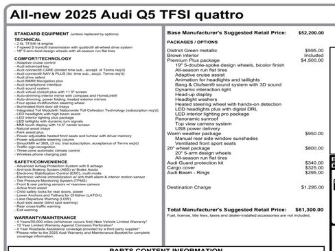 Used 2025 Audi Q5 Premium Plus AWD/4WD image 19