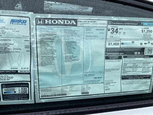 New 2026 Honda Civic Sport image 16