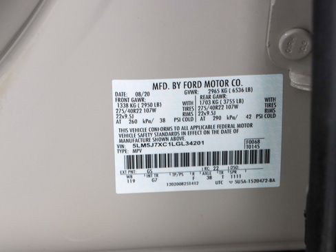 Used 2020 Lincoln Aviator Reserve w/ Equipment Group 202A image 36