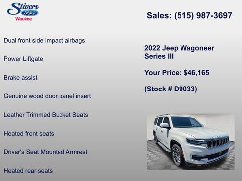 Used 2022 Jeep Wagoneer Series III AWD/4WD image 15