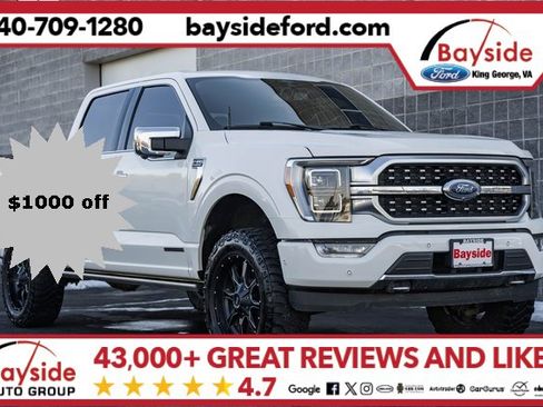 Used 2021 Ford F150 Platinum w/ Equipment Group 701A High image 1