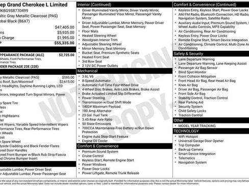 New 2025 Jeep Grand Cherokee L Limited w/ Black Appearance Package image 29