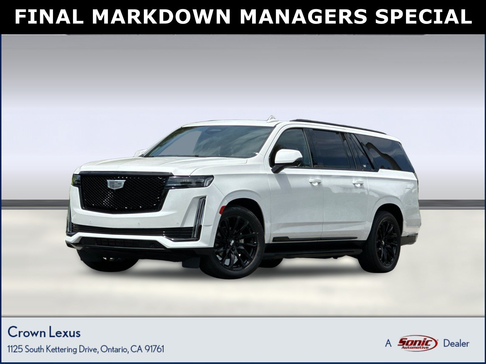 Used 2024 Cadillac Escalade ESV Sport Platinum w/ LPO, ONYX Package AWD/4WD image 1