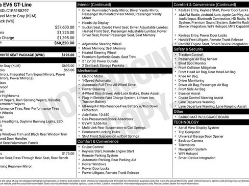 Certified 2024 Kia EV6 GT-Line w/ GT-Line White Seat Package image 10