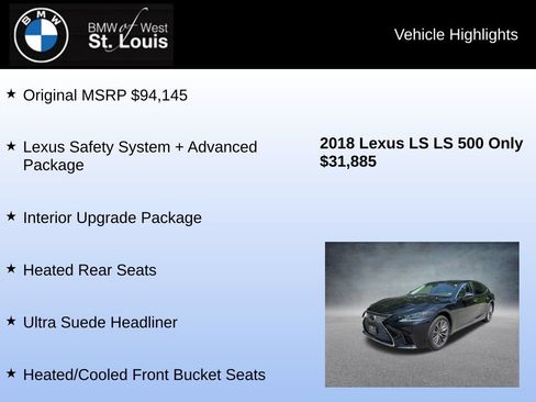 Used 2018 Lexus LS 500 AWD w/ Interior Upgrade Package image 8