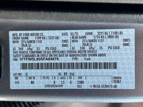 Used 2025 Ford F150 Lariat w/ Equipment Group 502A High AWD/4WD image 28