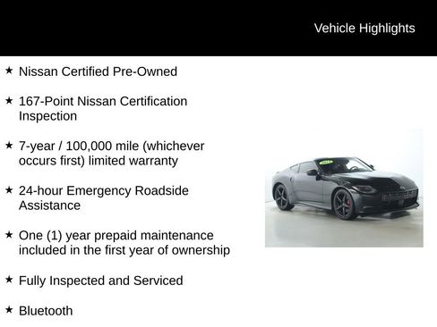 Certified 2024 Nissan Z Performance w/ Floor Mat Package image 4