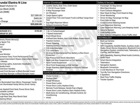 Used 2023 Hyundai Elantra N Line w/ Cargo Package FWD image 8