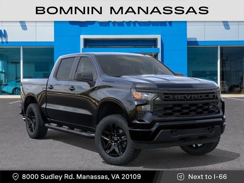 New 2026 Chevrolet Silverado 1500 Custom w/ Turbomax Blackout Package AWD/4WD image 8