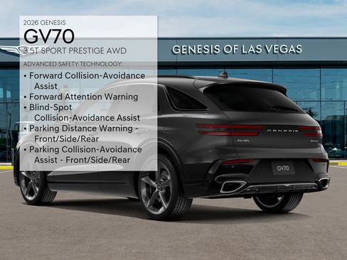 New 2026 Genesis GV70 3.5T Sport Prestige w/ G1 Accessory Package AWD/4WD image 7