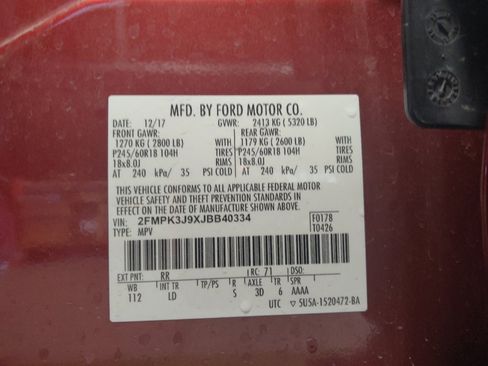 Used 2018 Ford Edge SEL w/ Equipment Group 201A FWD image 33