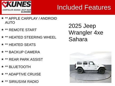 Used 2025 Jeep Wrangler Unlimited Sahara w/ Safety Group AWD/4WD image 2