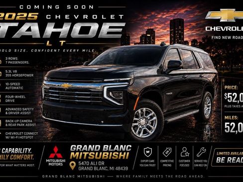 Used 2025 Chevrolet Tahoe LT AWD/4WD image 1