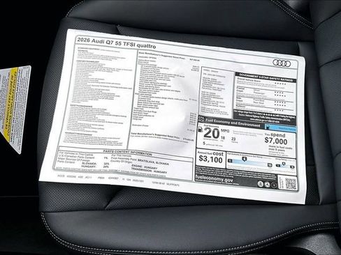 New 2026 Audi Q7 3.0T Premium Plus AWD/4WD image 14