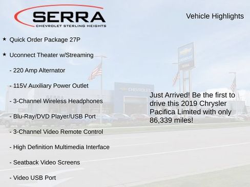 Used 2019 Chrysler Pacifica Limited FWD image 3