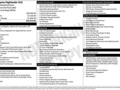 Used 2023 Toyota Highlander XLE image 30