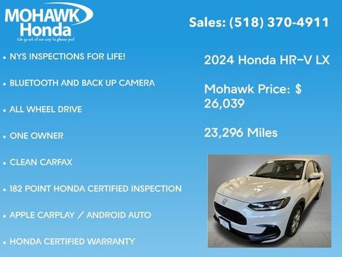 Certified 2024 Honda HR-V LX image 8
