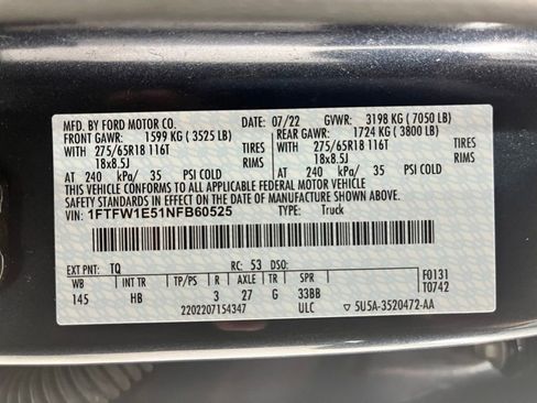 Used 2022 Ford F150 Lariat AWD/4WD image 30