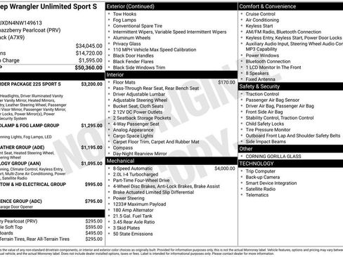 Used 2022 Jeep Wrangler Unlimited Sport image 31