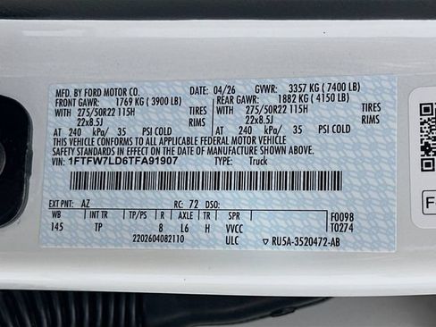 New 2026 Ford F150 Platinum w/ Equipment Group 703A Plus AWD/4WD image 34